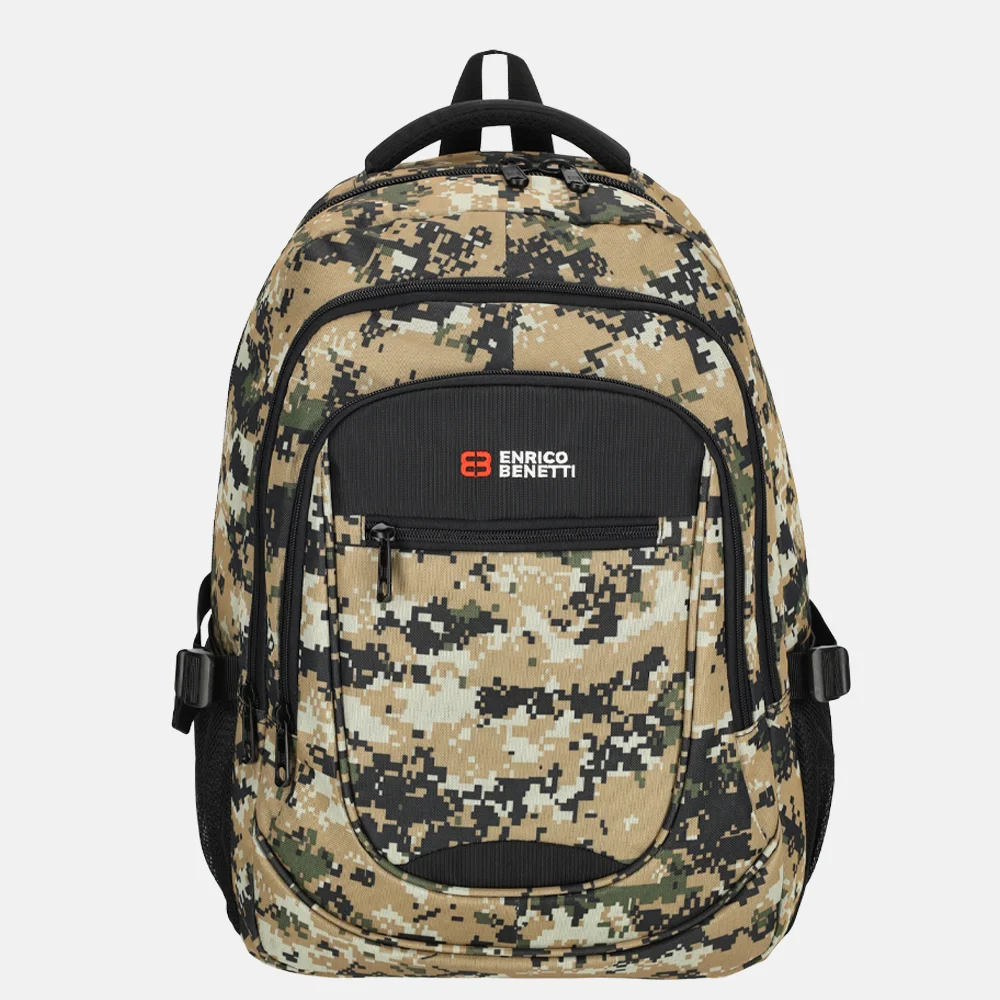 Enrico Benetti Santa Cruz rugzak 17 inch zand camouflage